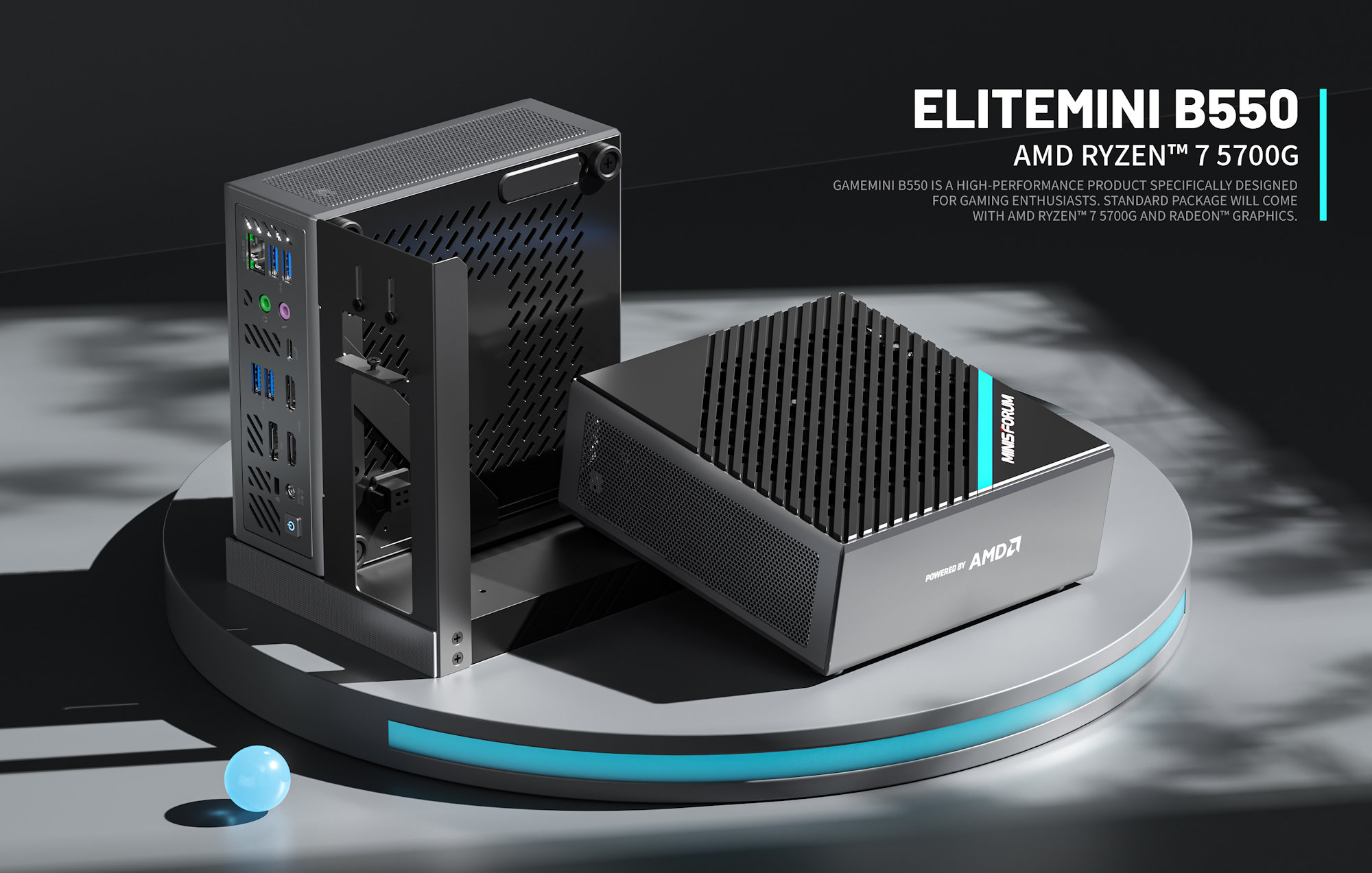 Minisforum launches B550 Mini-PC with Ryzen 7 5700G APU and 
