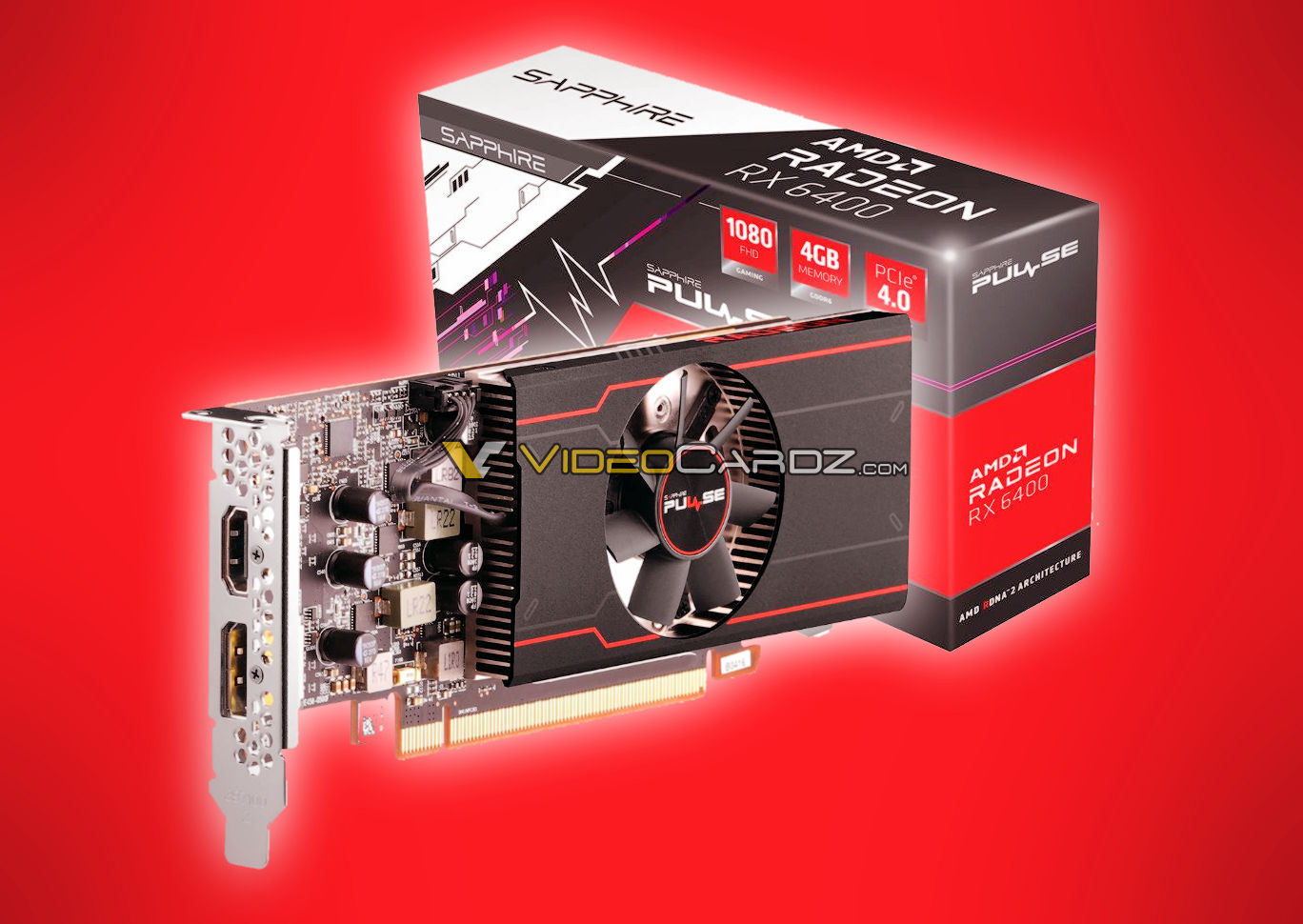 Sapphire Radeon RX 6400 PULSE is company's first low profile RDNA2