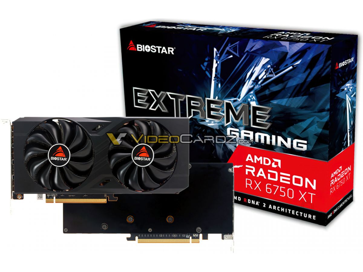 Biostar Radeon RX 6750XT and RX 6650XT leak ahead of launch 