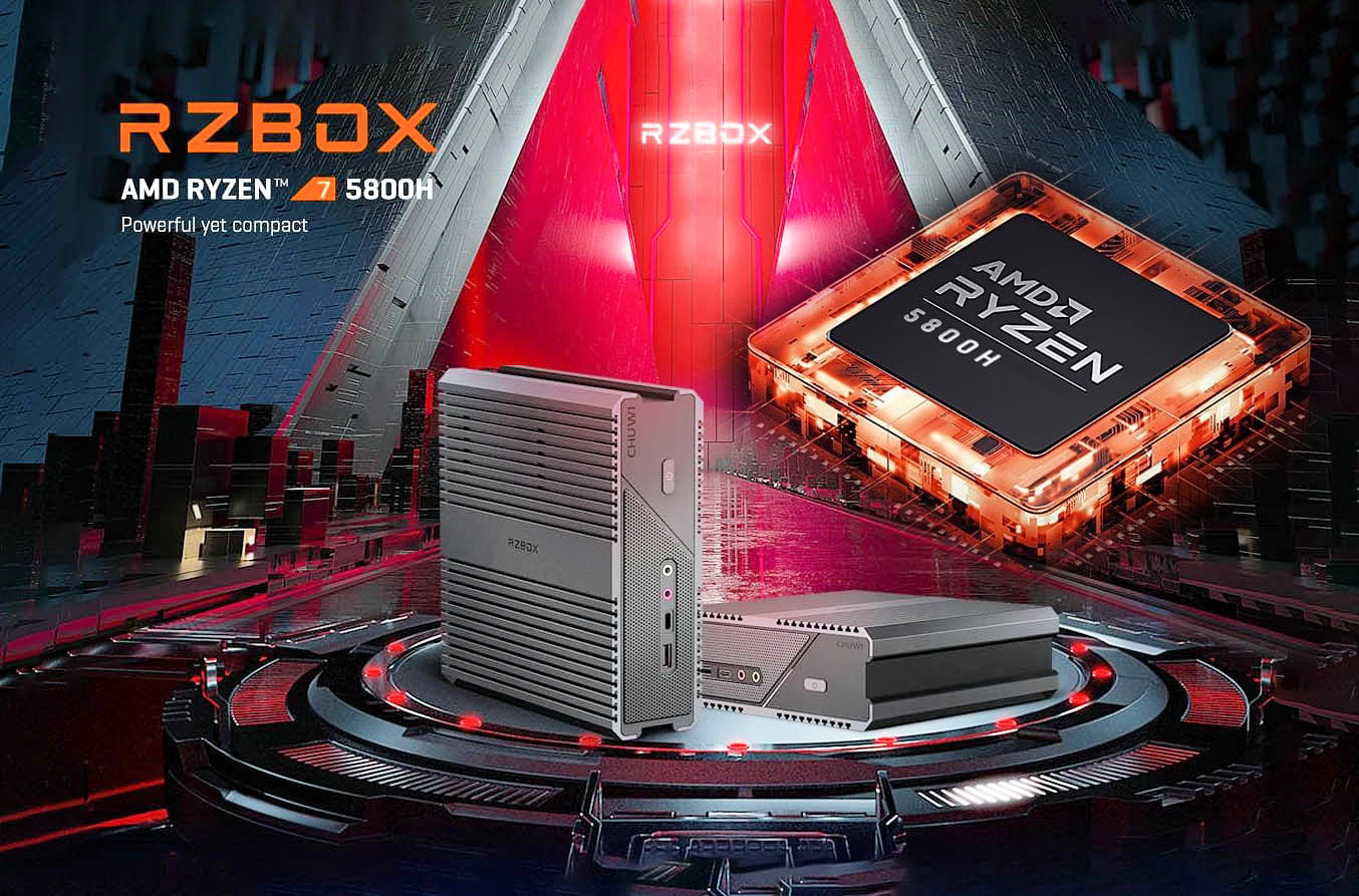 Chuwi announces RZBOX Mini-PC with Ryzen 7 5800H 8-core Zen3 APU 