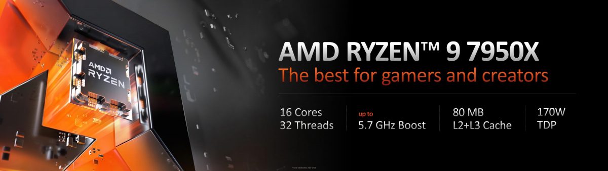 AMD Ryzen 9 7950X gets overclocked to 7.2GHz with one core, 6.5 