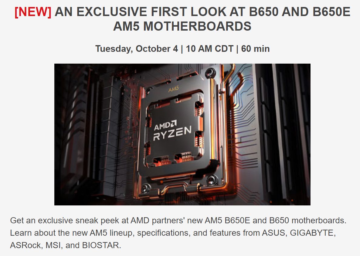 AMD AM5 platform: B650, X670, X670E chipsets and how they differ 