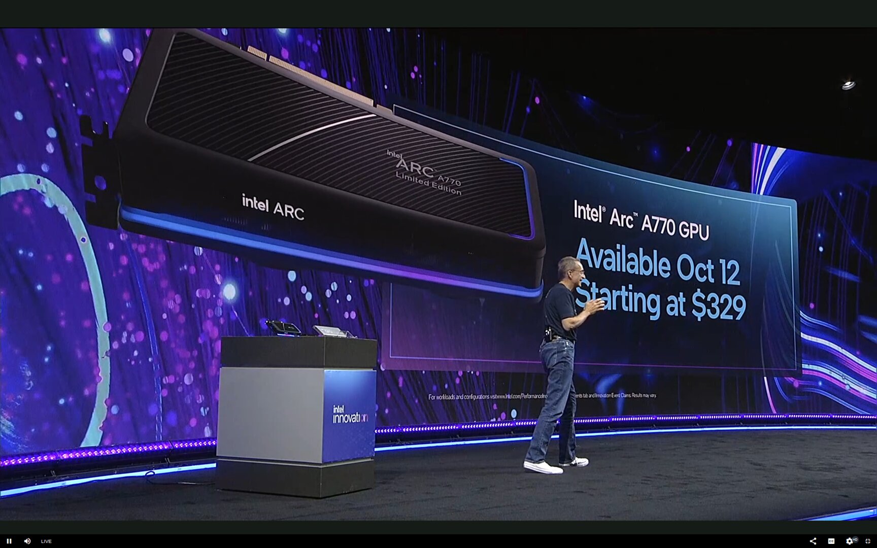 „Intel“ skelbia „Arc A770 GPU“, kurio kaina yra 329 USD, ir bus paleista spalio 12 d