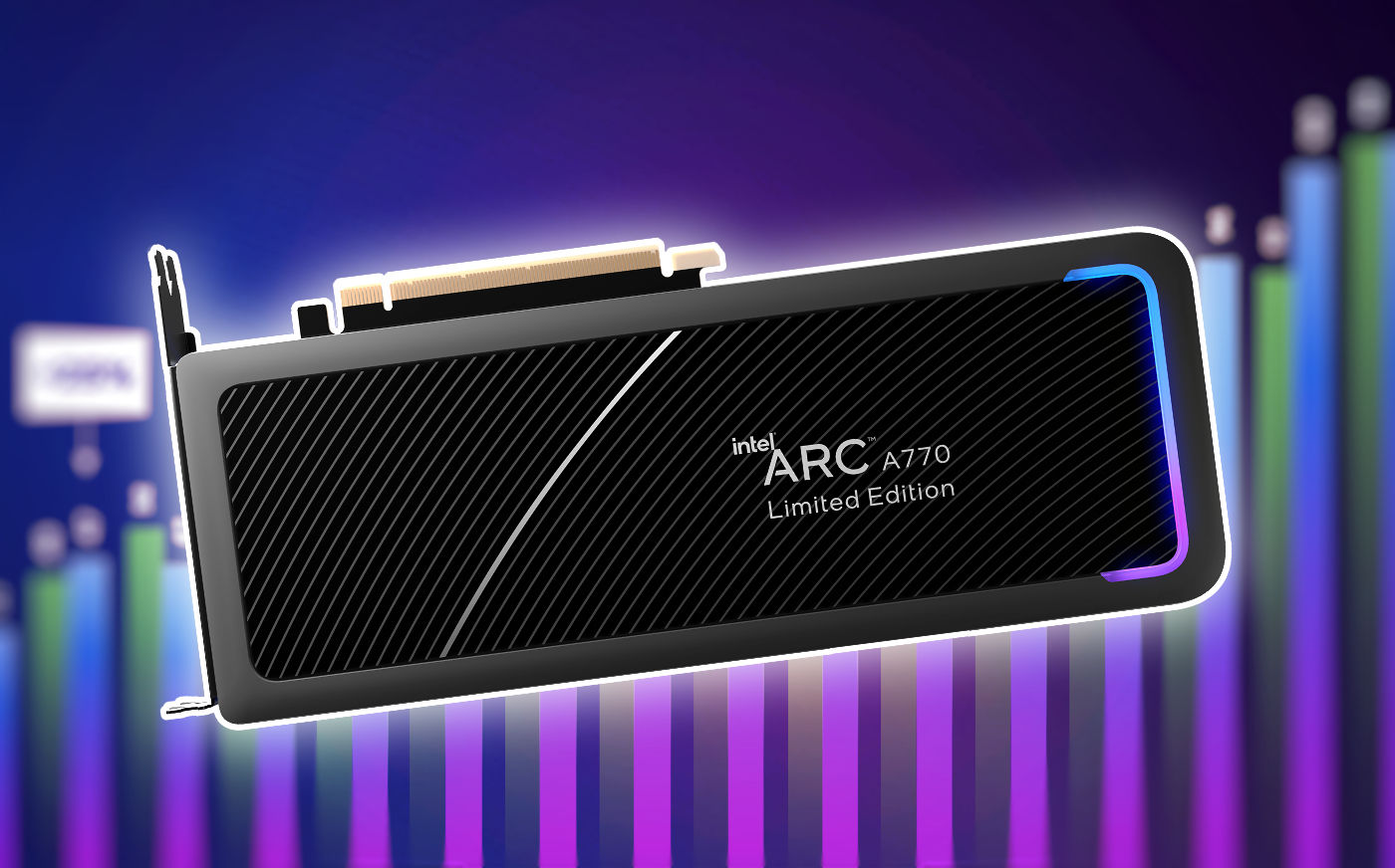 Intel affirme que l’Arc A770 est 14 % plus rapide en moyenne que la GeForce RTX 3060 avec le lancer de rayons 1080p