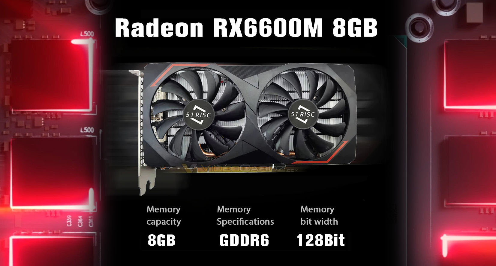 Mobilní GPU AMD Radeon RX 6600M se prodávají jako stolní karty mnohem levněji než RX 6600