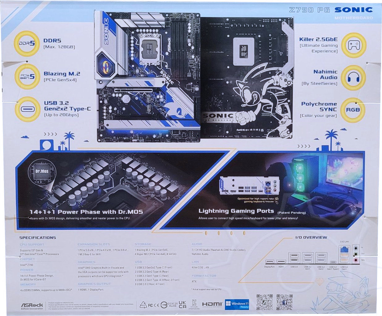 ASRock has Intel Z790 motherboard approved by Sonic the Hedgehog