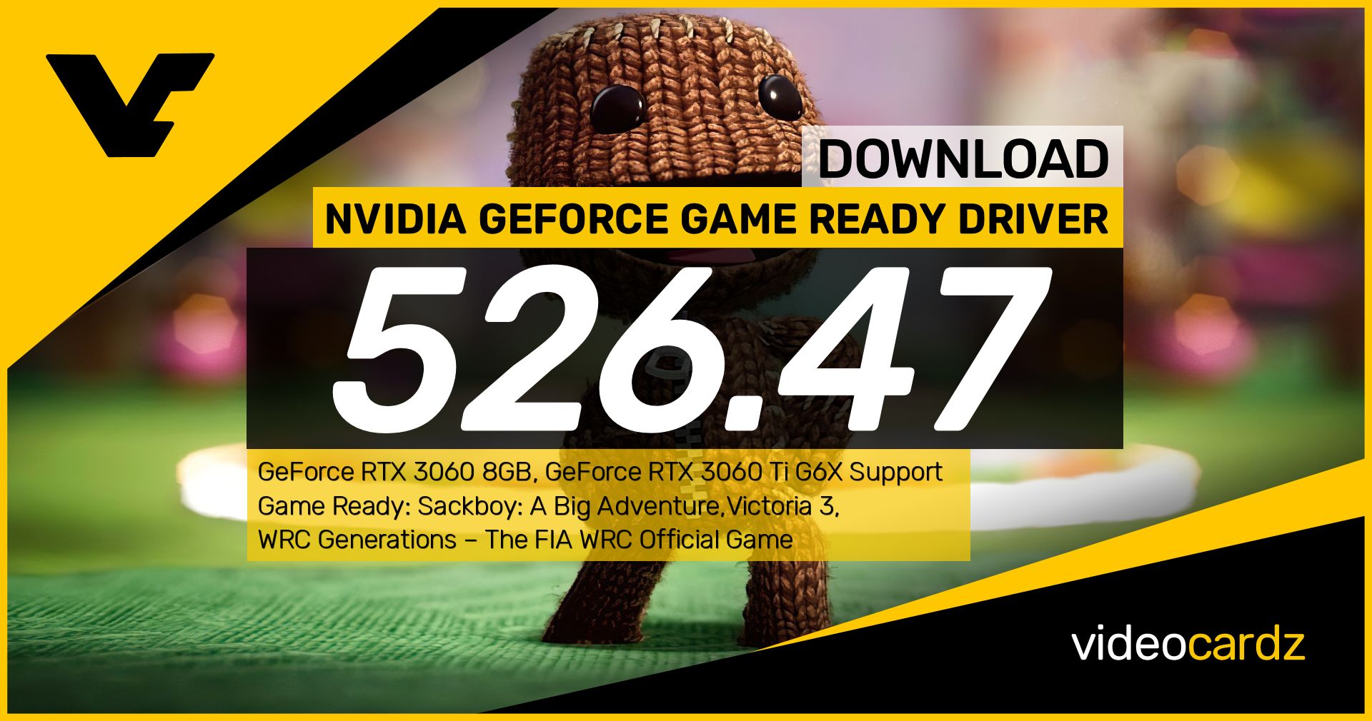 Download NVIDIA's new Game Ready Driver Update for Sackboy, F1 22, and more