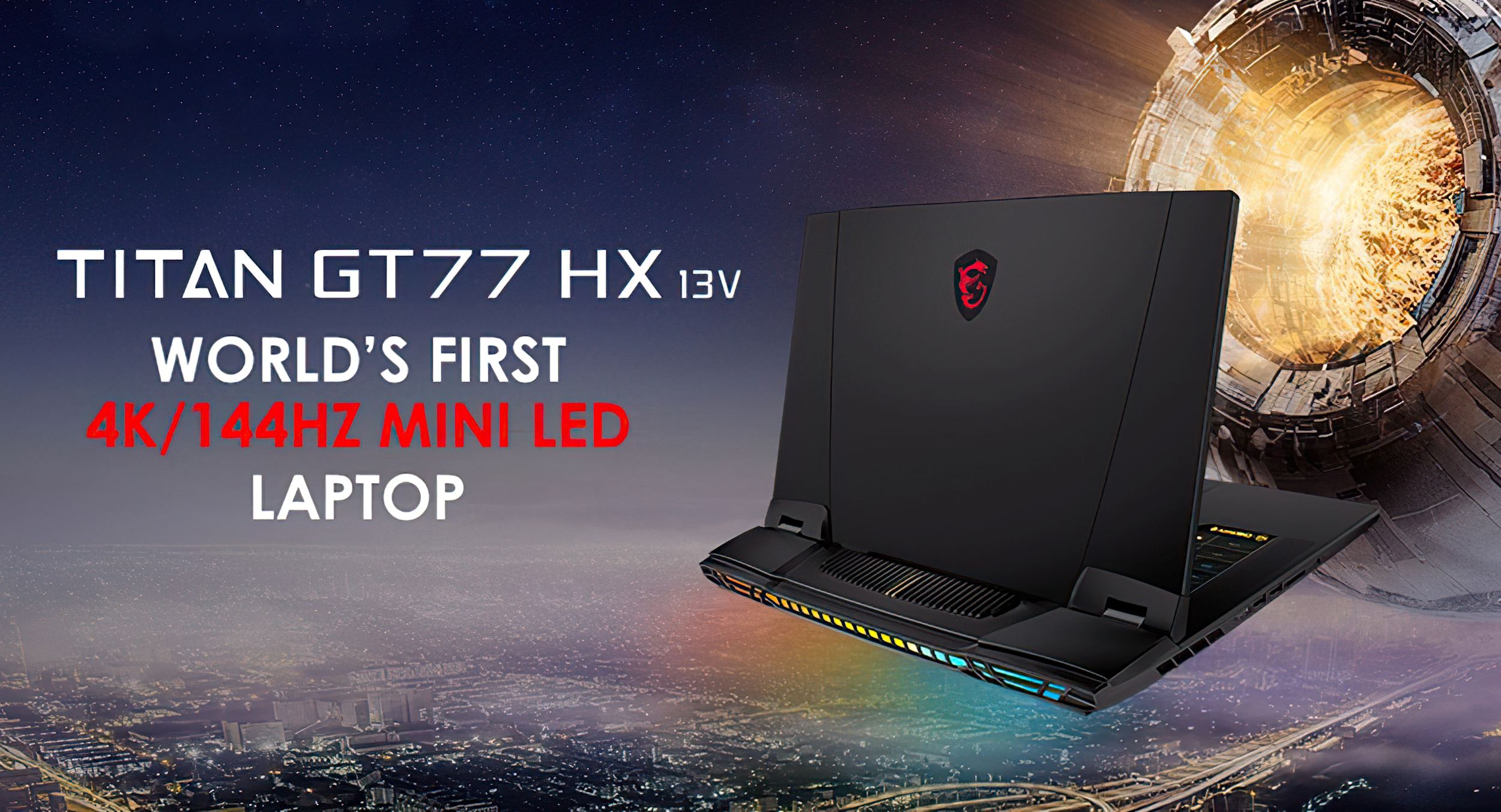 MSI confirms TITAN GT77 HX 13V gaming laptop with 4K 144Hz MiniLED display