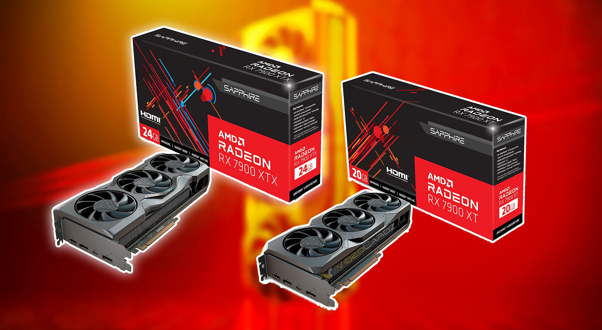 تظهر البطاقات المرجعية Sapphire Radeon RX 7900XTX و 7900XT على Amazon