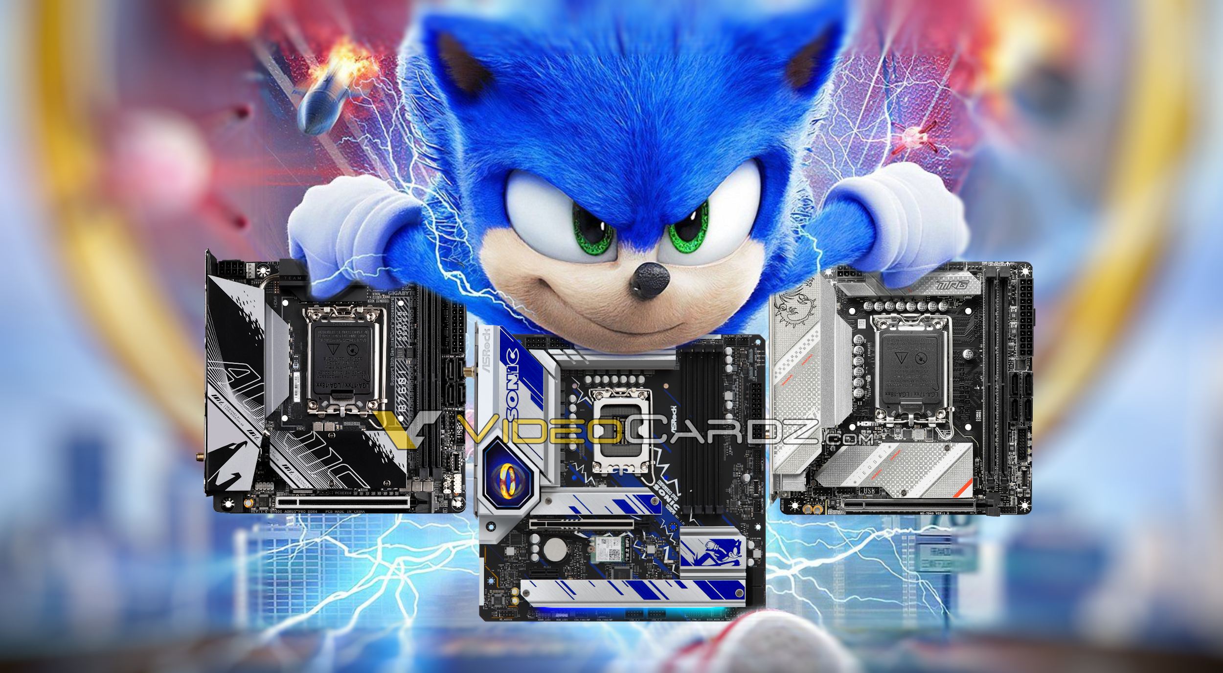 ASRock Sonic the Hedgehog Z790 Motherboard Leaks Online!