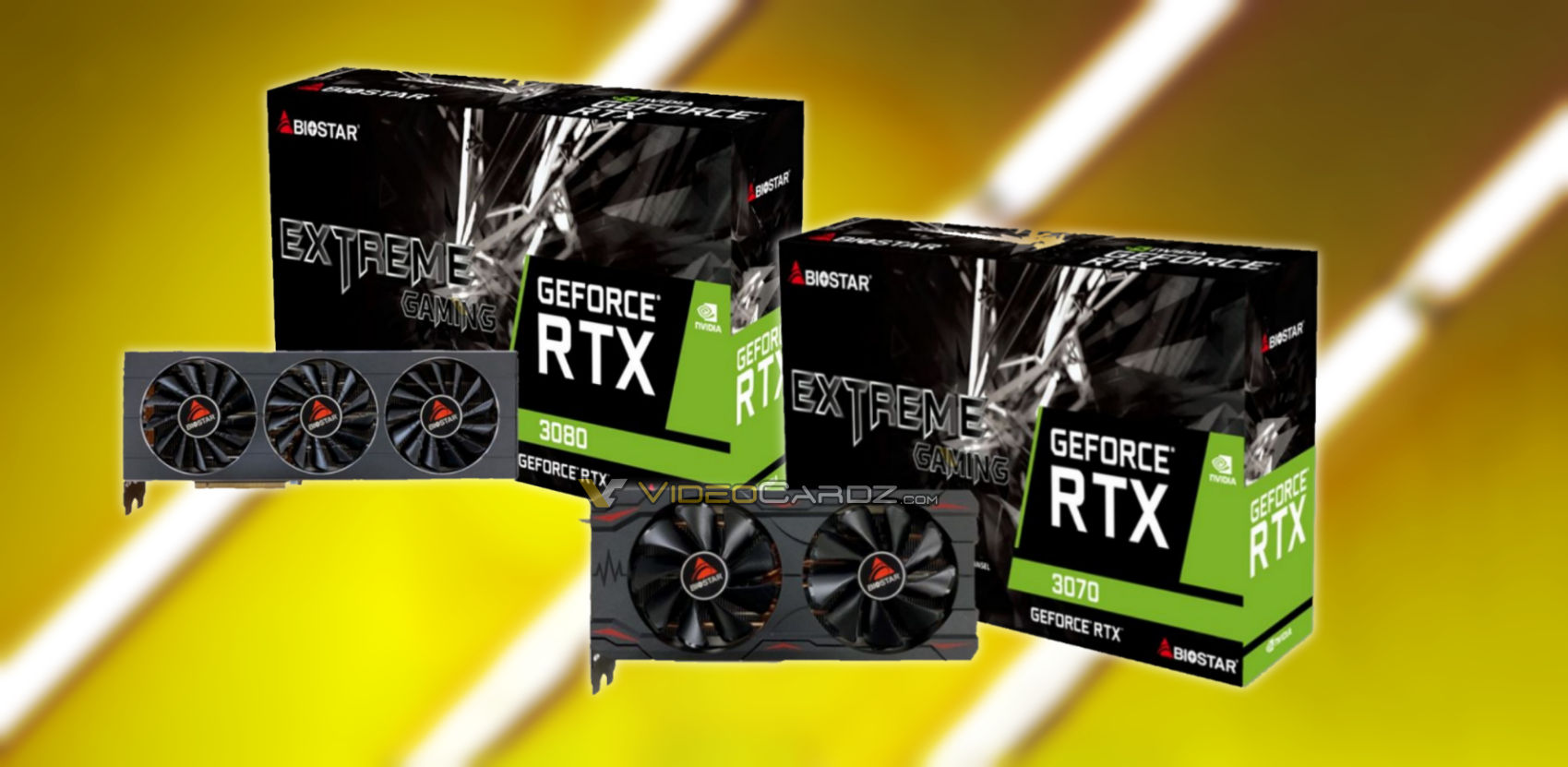 Biostar presenta las GPU GeForce RTX 3080/3070, dos años después del lanzamiento de NVIDIA