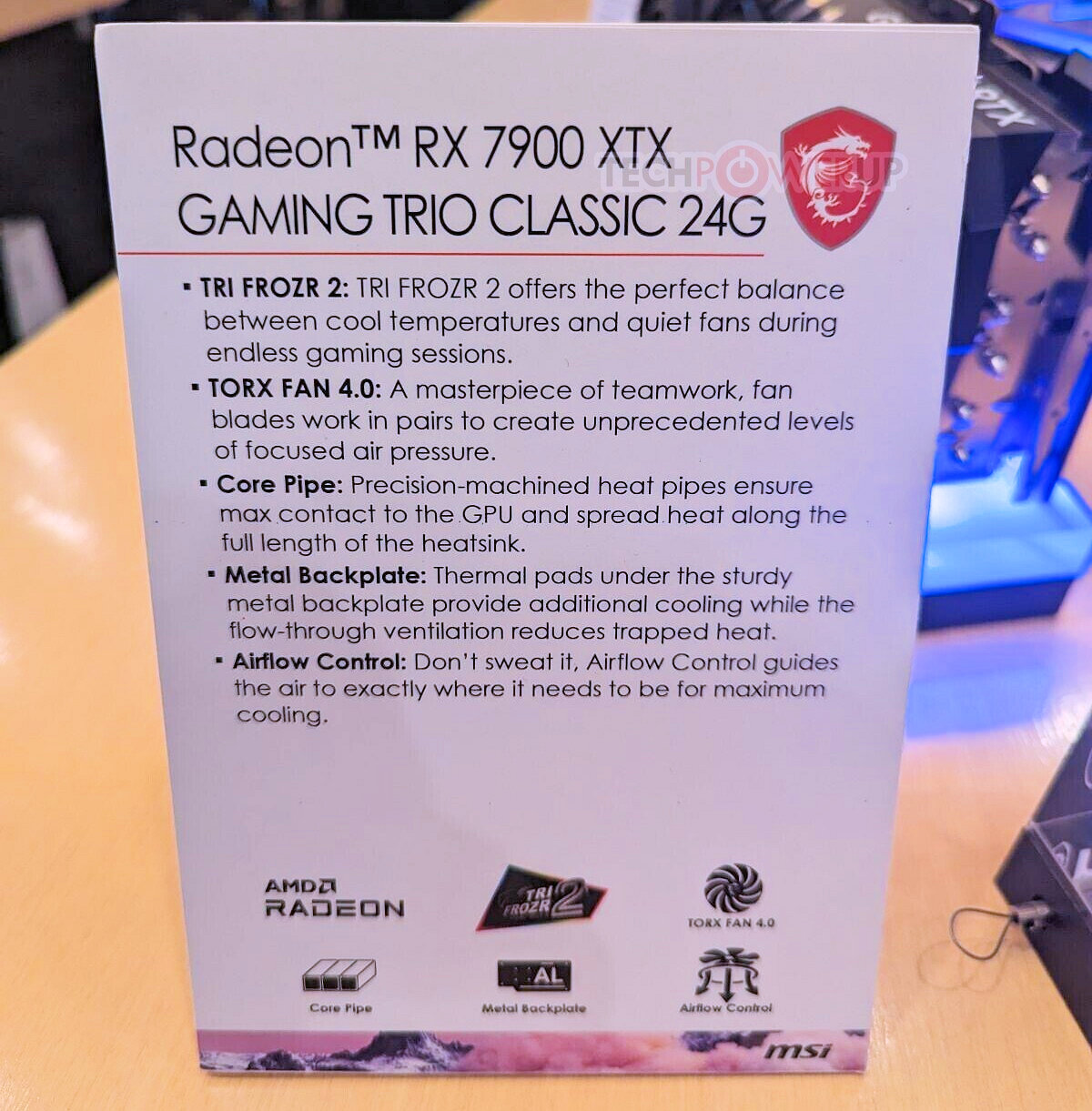 MSI Radeon RX 7900 XT GAMING TRIO CLASSIC 20G