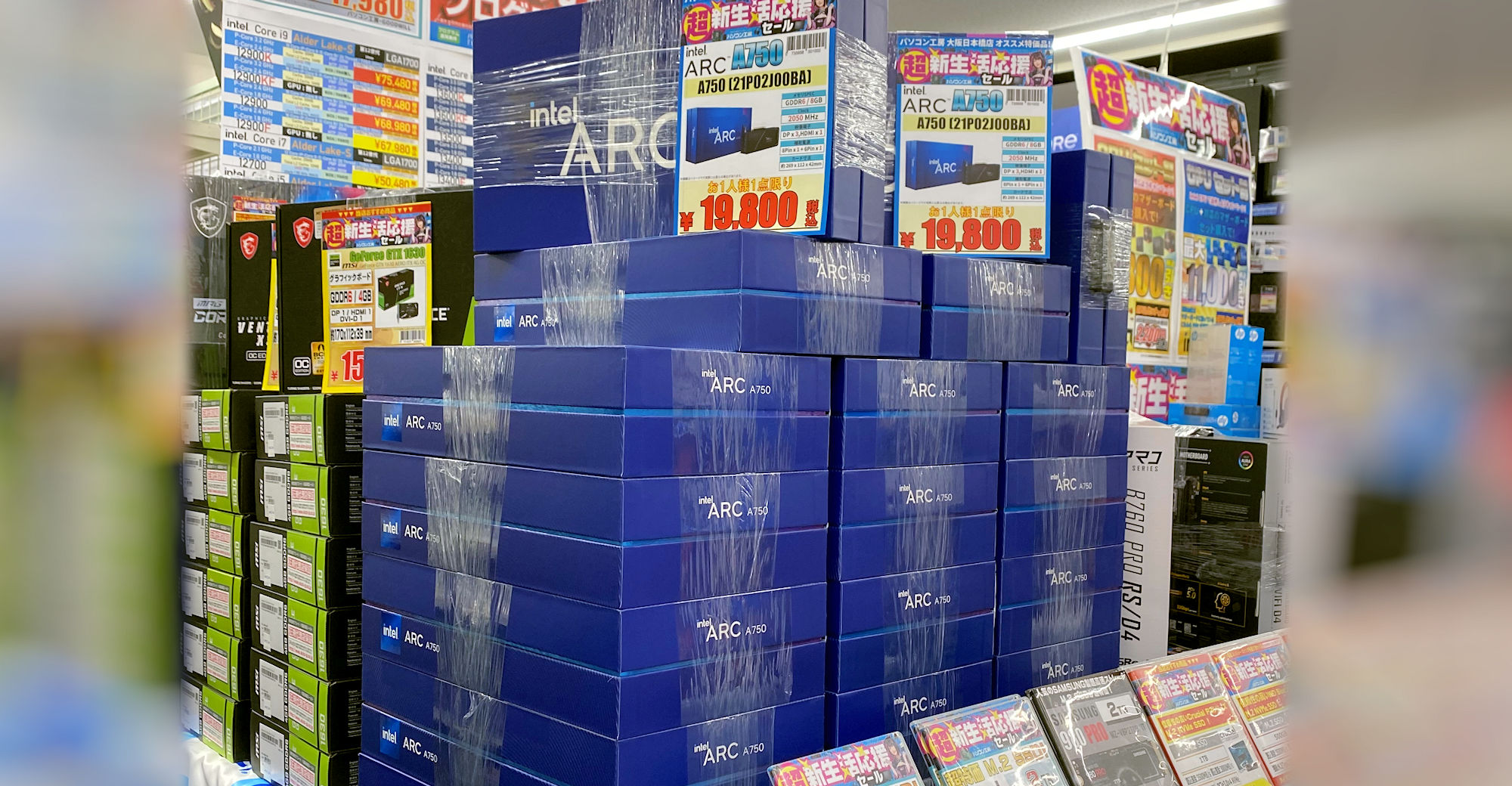 Intel Arc A750 is currently being sold for just $150 in Japan 
