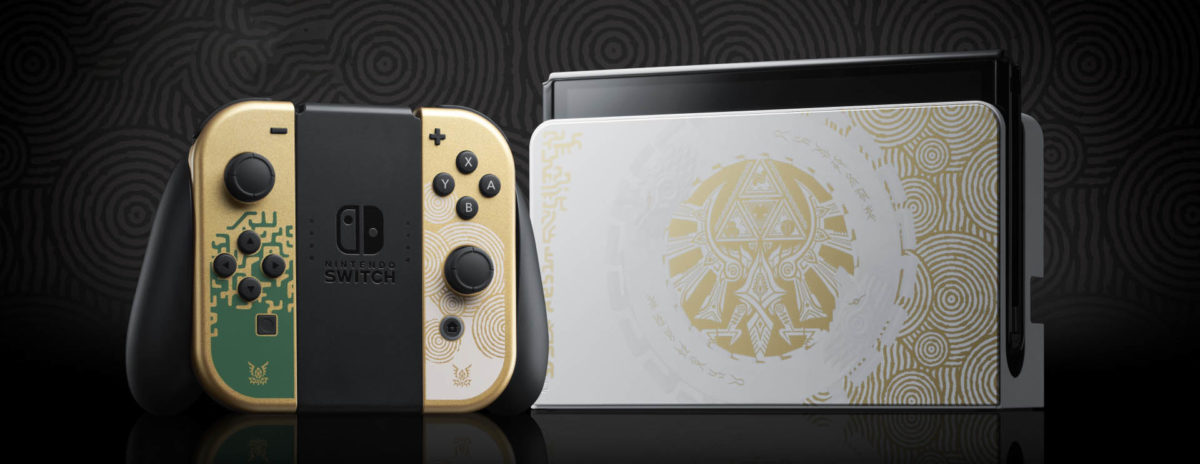 Nintendo Switch OLED Limited Edition Zelda Tears Of The Kingdom Golden