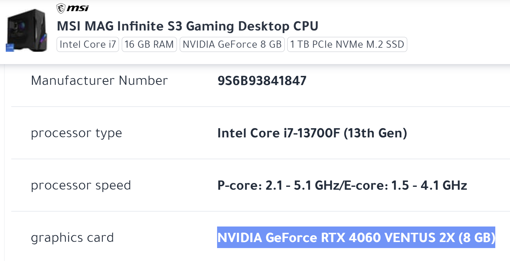 AMD Ryzen 5 + Nvidia RTX 4060 ti Gaming Desktop PC - 1tb SSD Storage - 16gb  RAM