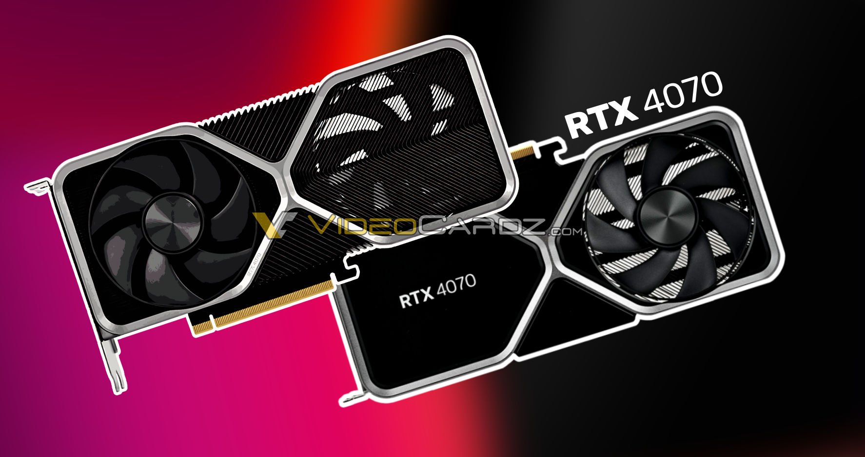NVIDIA GeForce RTX 4070 Founders Edition GPU pictured