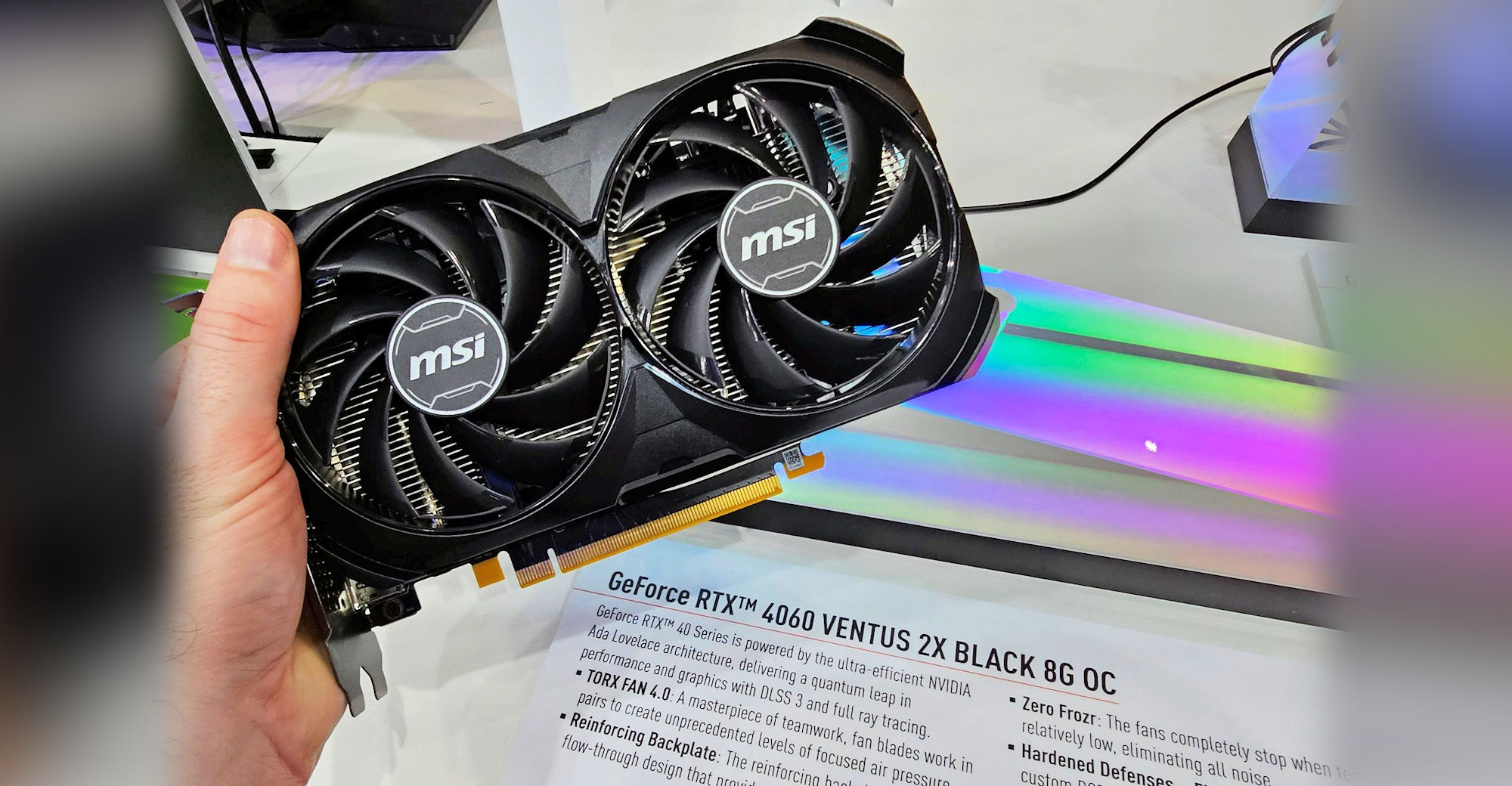 First GeForce RTX 4060 non-Ti graphics card has been spotted in the