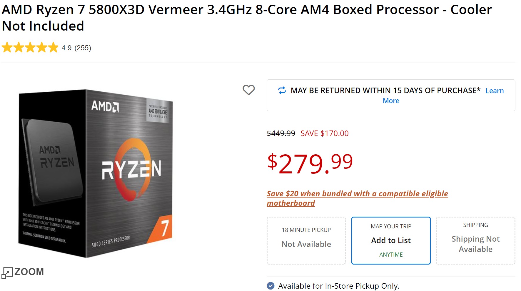 AMD's Ryzen 7 7800X3D, The Best CPU for Gaming, Is Only $299