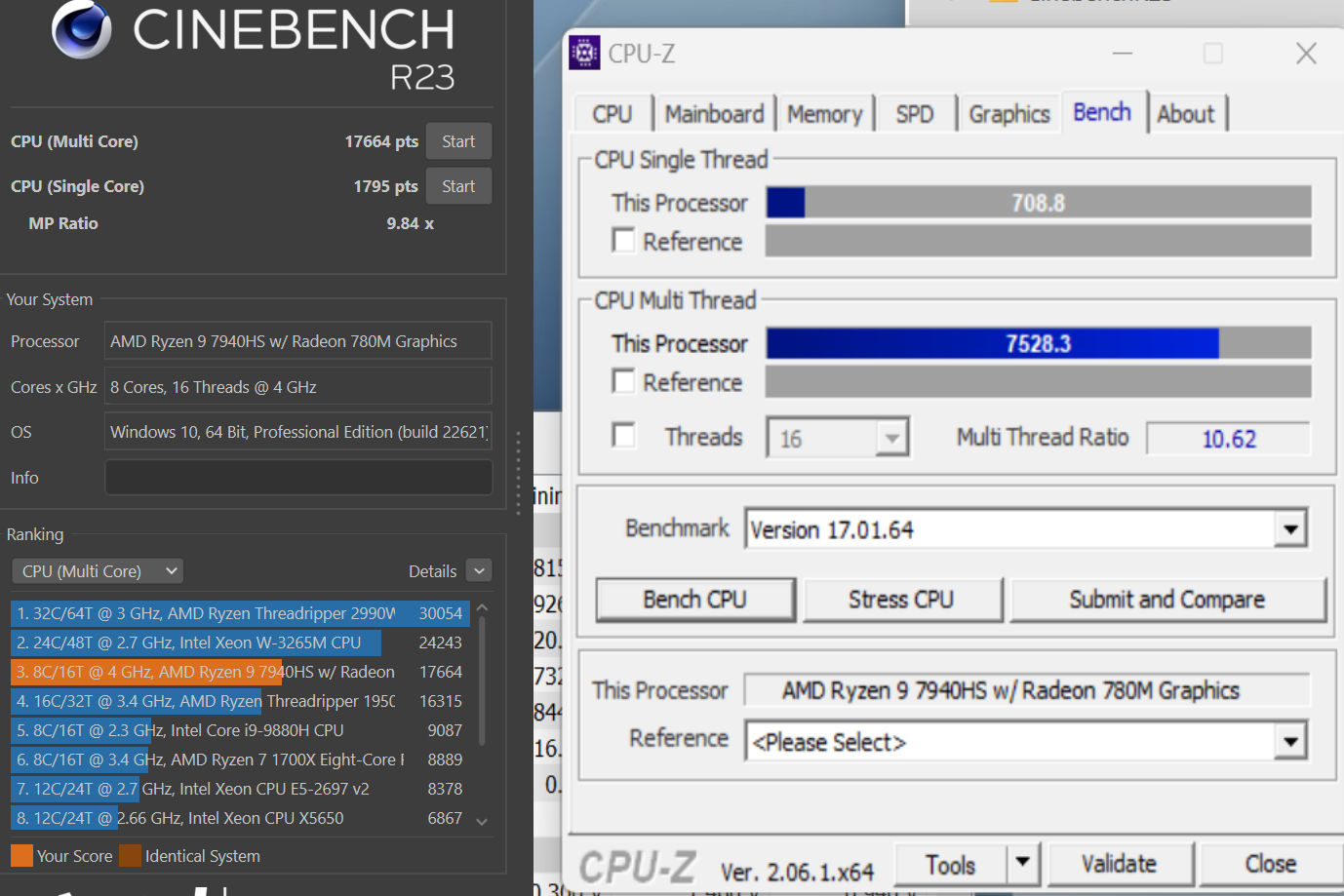 Beelink GTR7 Pro AMD Ryzen 9 7940HS 7zip Compression Benchmark -  ServeTheHome