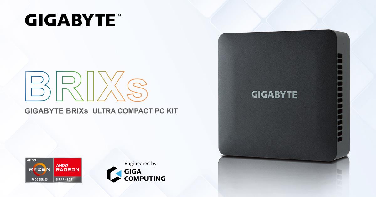 Gigabyte introduces BRIXs Mini-PCs with AMD Ryzen 7030U APUs 