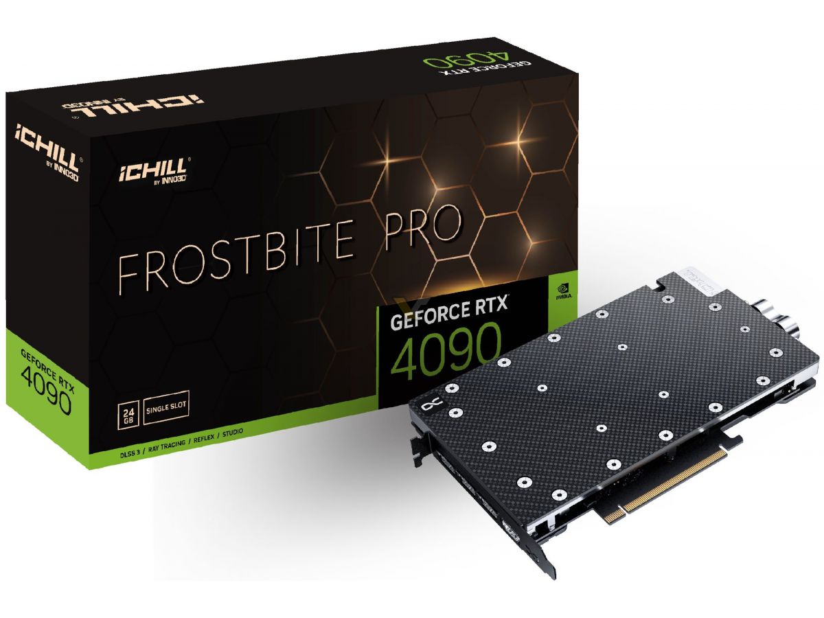 Inno3D launches liquid-cooled GeForce RTX 4090 iChill Frostbite 