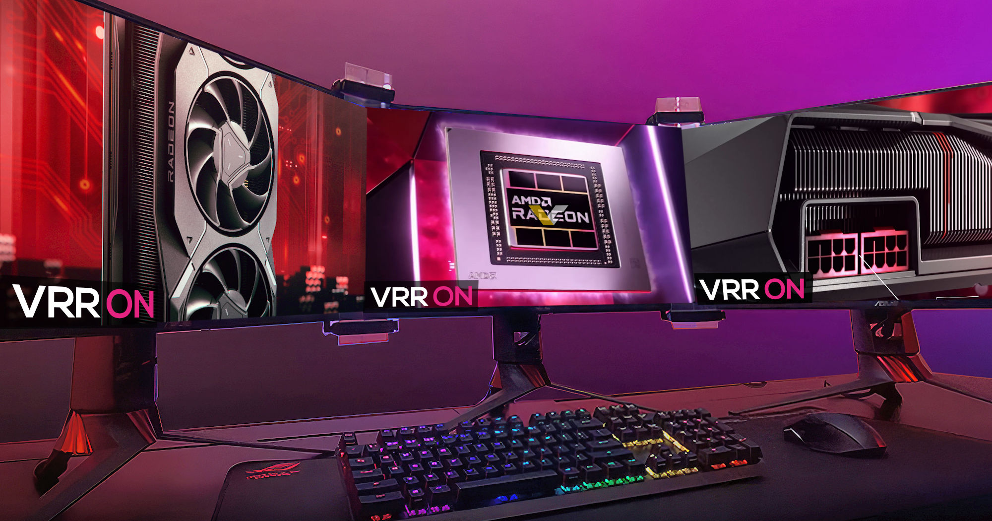 ASUS Launches Its ROG Bezel-Free Kits for Multi-monitor