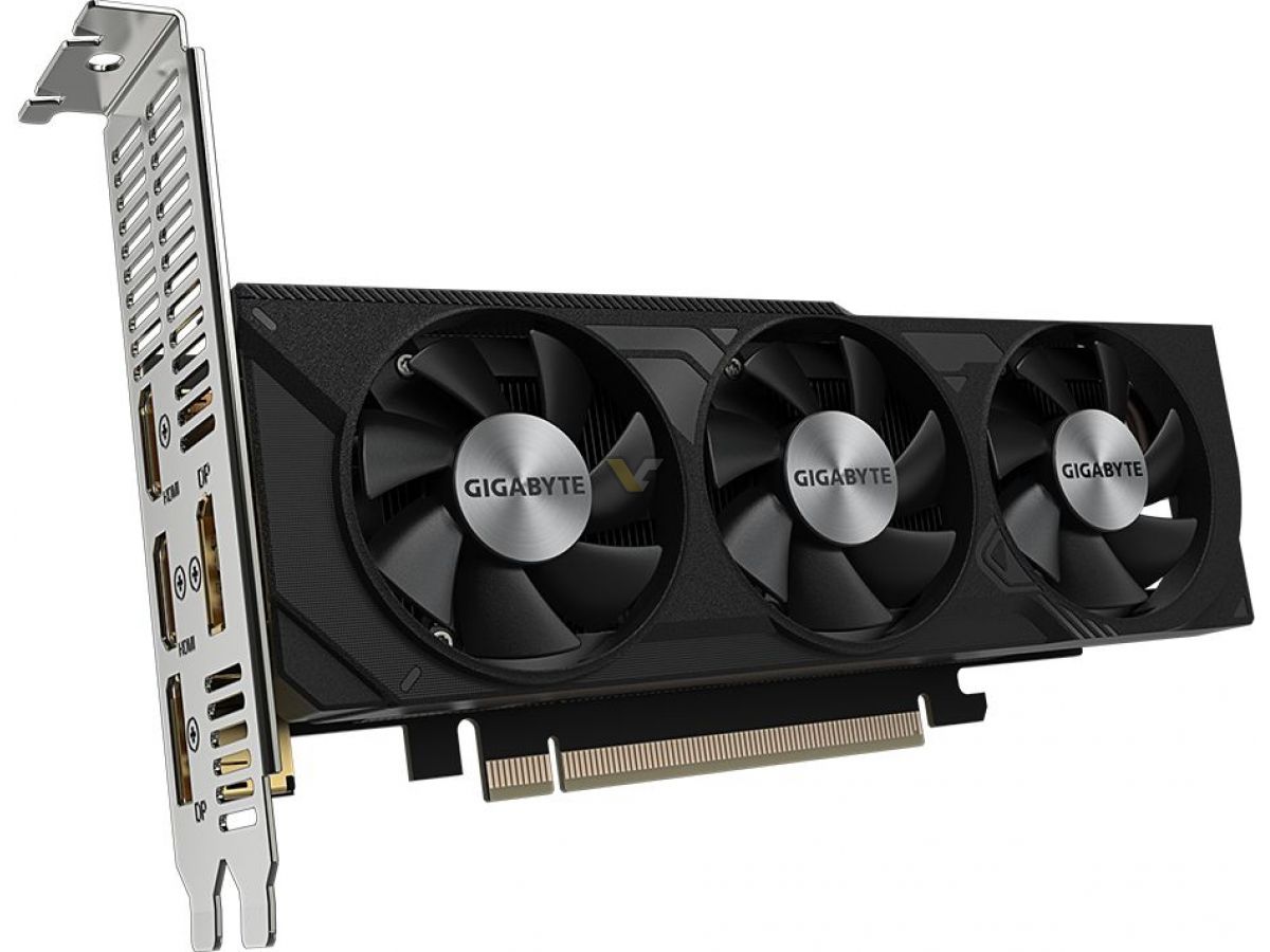 Gigabyte launches GeForce RTX 4060 low profile GPU with three fans and