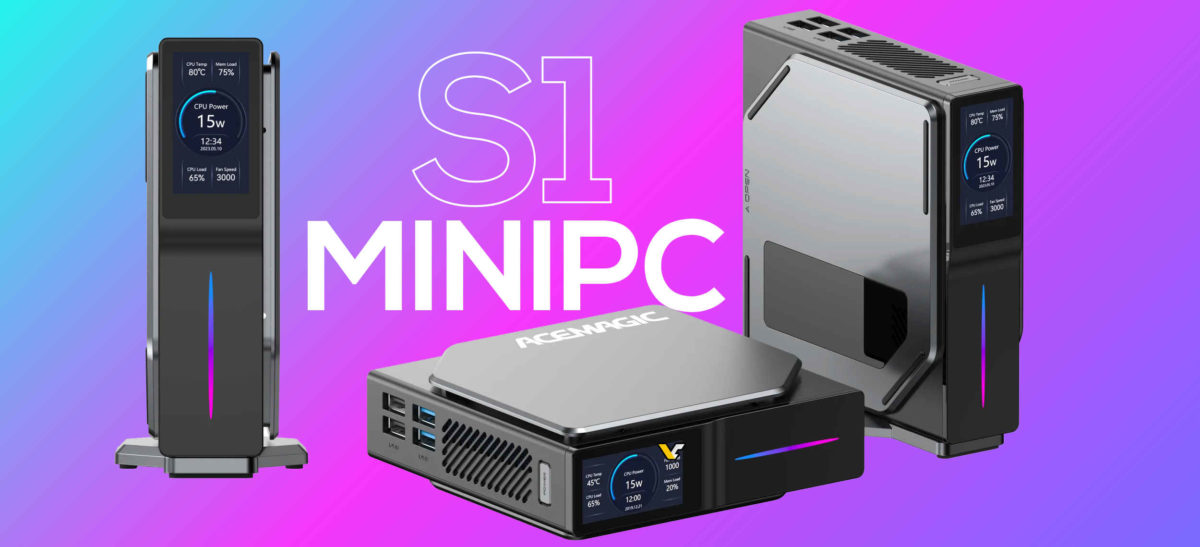 ACEMAGIC launches S1 Mini-PC with Alder Lake N95 and built-in LCD
