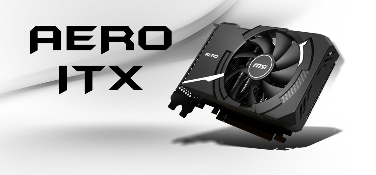 MSI AERO ITX is back, RTX 4060 with a single fan, backplate and
