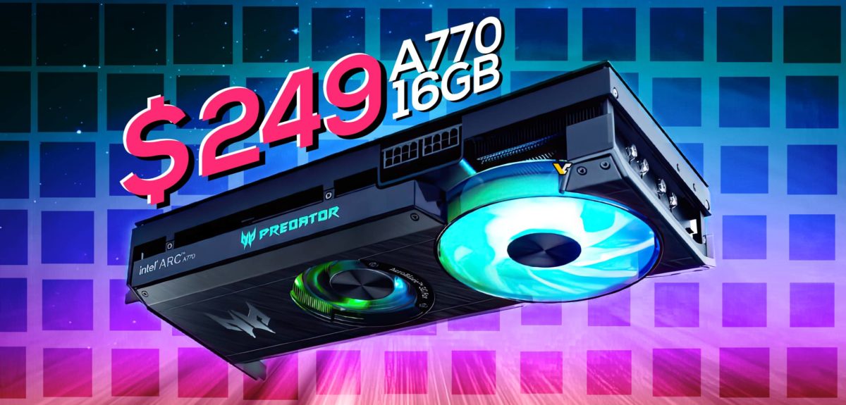 Intel's Arc A770 16GB graphics card reaches $300 in the US, as