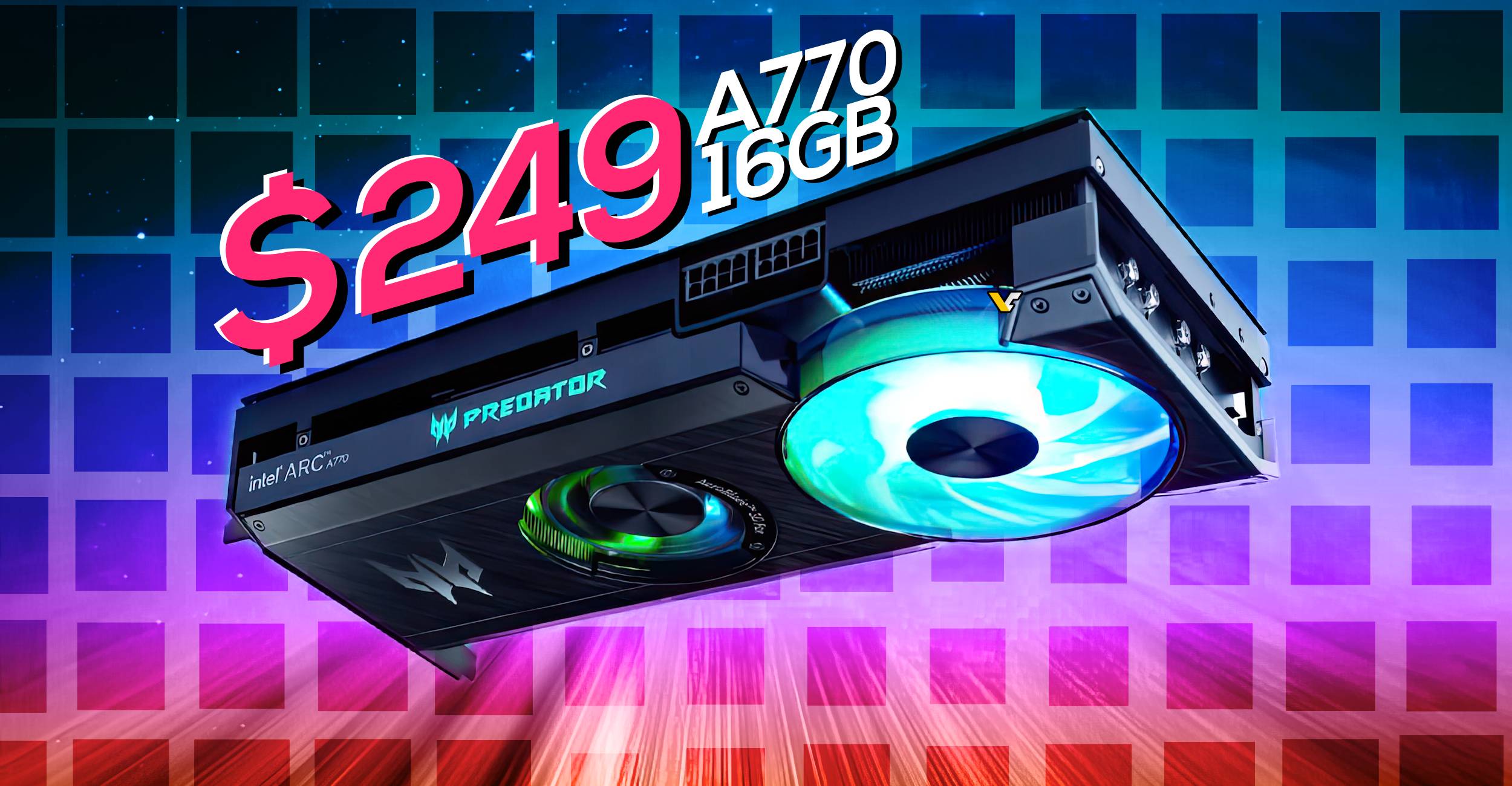 Intel Arc A770 8GB 16GB Graphics Card Gaming NVIDIA GPU GDDR6 256bit HDMI*1  DP*3 PCI Express 4.0 x16 Video card