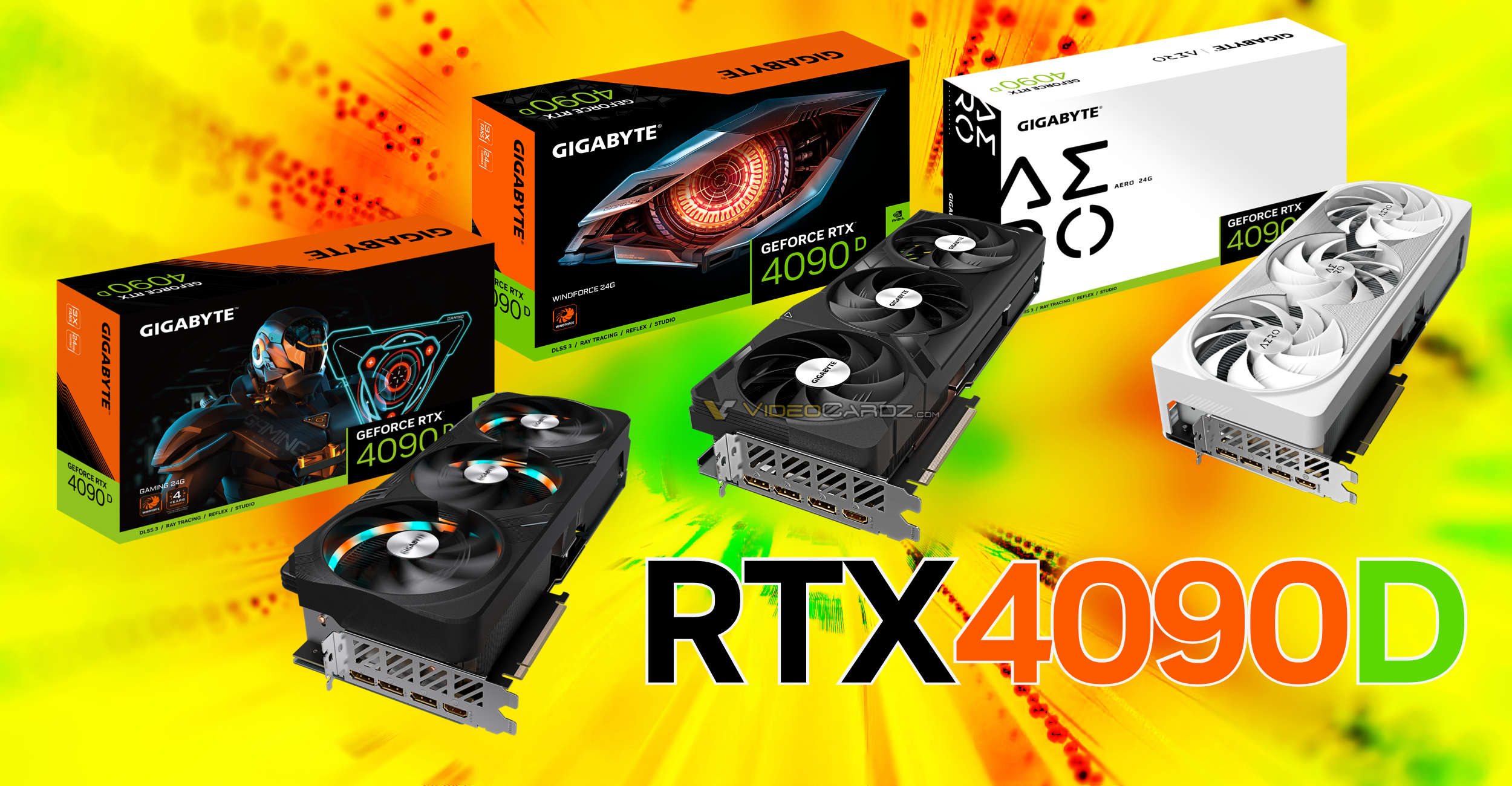 Gigabyte wird drei GeForce RTX 4090D-Karten mit demselben Design, jedoch ohne werksseitiges OC, auf den Markt bringen