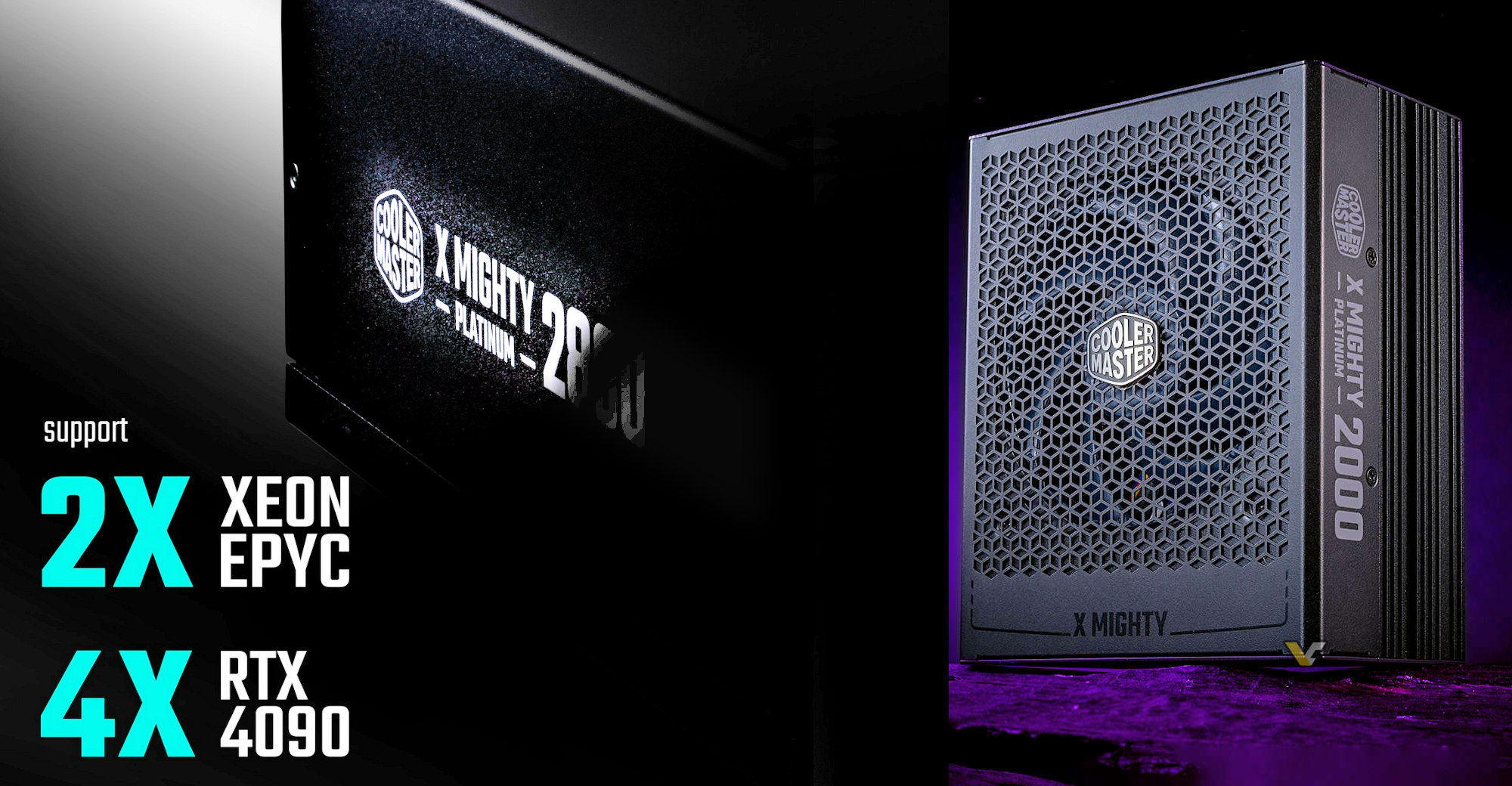 Cooler Master X Mighty 2800W power supply to support up to four GeForce RTX  4090 cards at once 