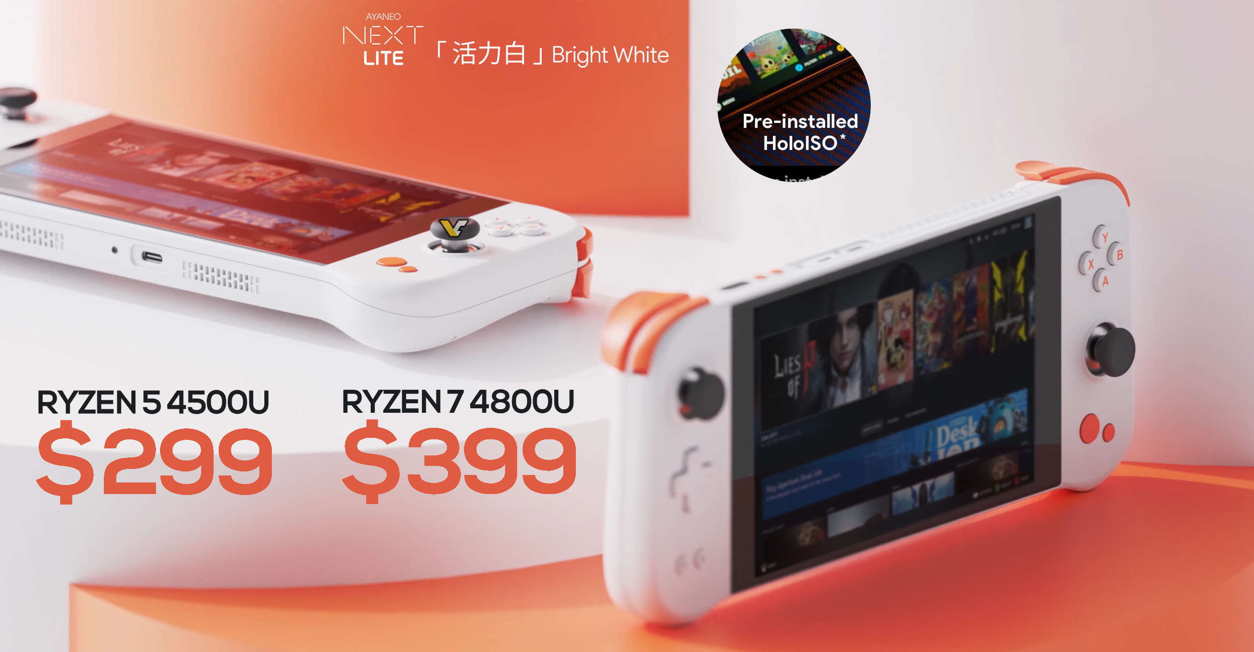 Aya Neo (AMD Ryzen 4500U gaming console) to get two color variants