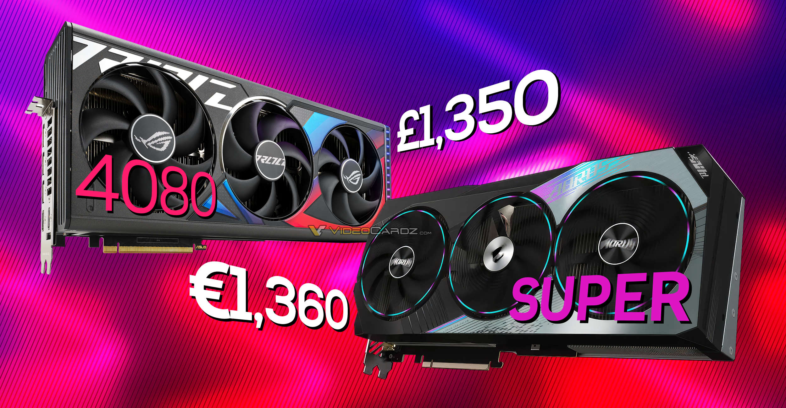 The ASUS ROG STRIX RTX 4080 SUPER is priced at £1,350 in the UK, which is 40% higher than the NVIDIA MSRP