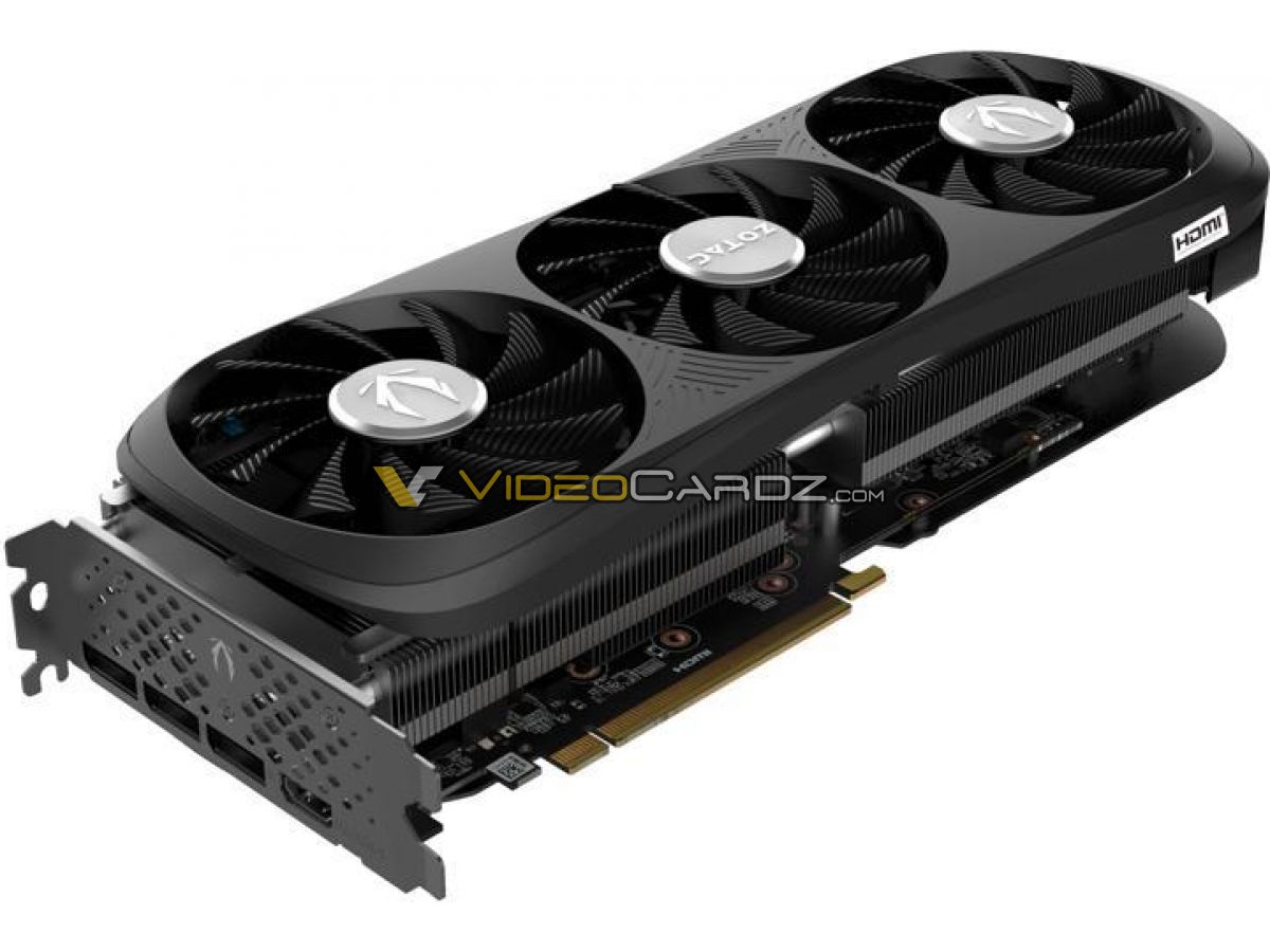 ZOTAC GeForce RTX 4070 SUPER cards pictured, all with 12VHPWR connector on  board 