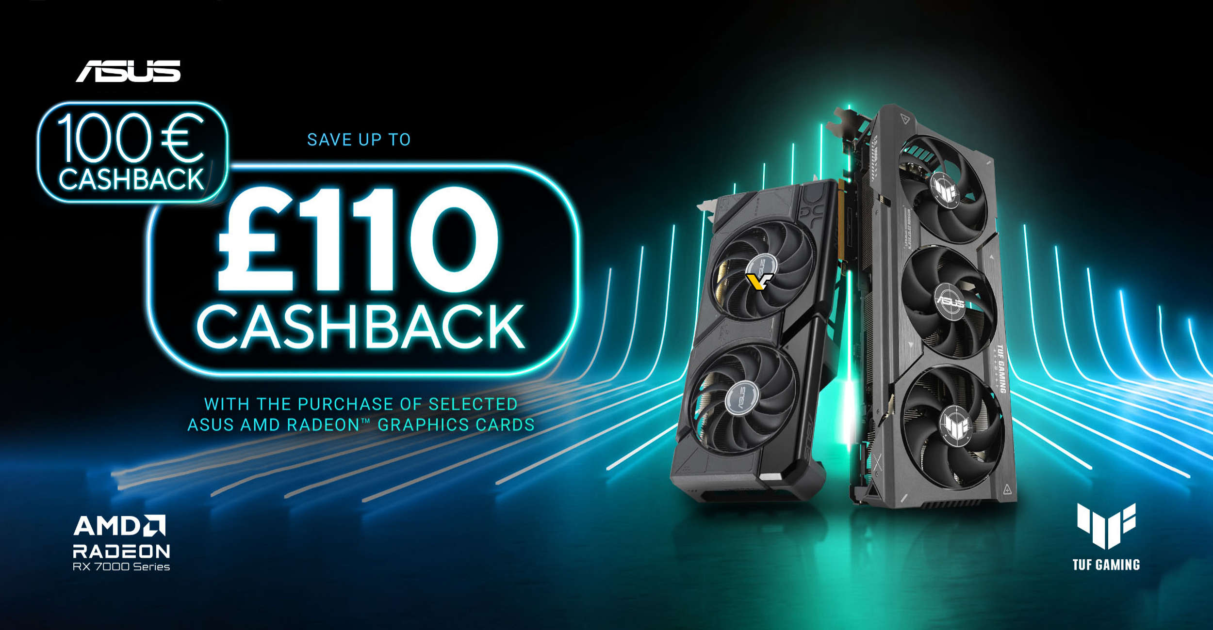 ASUS offers up to €100/£110 cashback for Radeon RX 7000 GPUs 