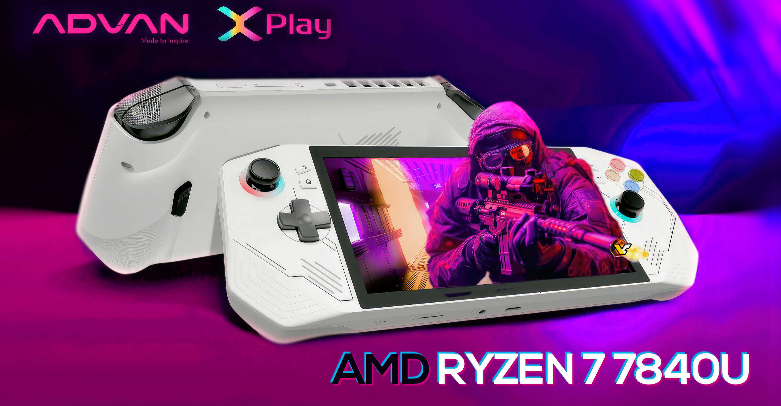 ADVAN X-Play gaming handheld is ROG Ally look-alike with AMD Ryzen 7 7840U  - VideoCardz.com